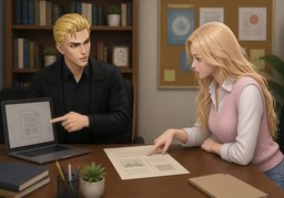 作业有〜要求吗？のイラスト