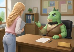 打扰您了のイラスト