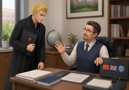 推荐信需要〜吗？のイラスト