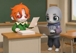 要手写还是电子记录？のイラスト
