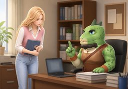 〜可以吗？のイラスト