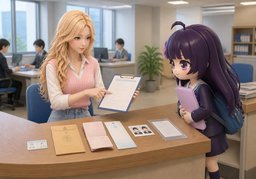报到当天需要带什么材料？のイラスト