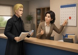 截止〜是〜吗？のイラスト