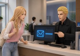 什么时候会通知〜？のイラスト