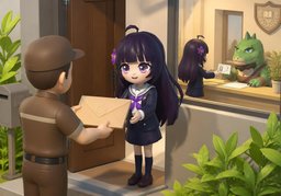 〜怎么领？のイラスト