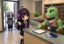 可以带〜进去吗？のイラスト