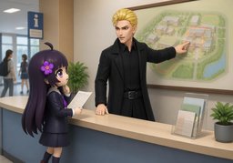 请问〜的上课地点在哪里？のイラスト