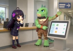 我怎么查看已选课程？のイラスト
