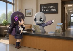 到时候找谁？のイラスト