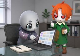 我改一下のイラスト