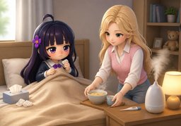 몸조리のイラスト