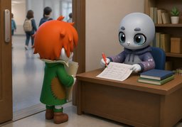 迟交会扣分吗？のイラスト