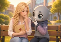 请保密这件事のイラスト