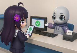 请确认收到〜のイラスト