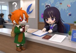 申请〜是什么？のイラスト