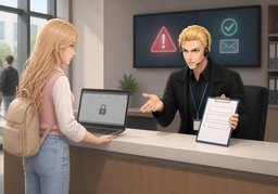 成绩无法查看のイラスト