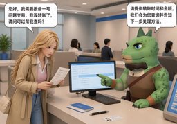 我误转账了のイラスト