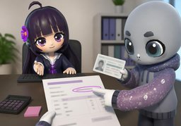 我要更正〜のイラスト