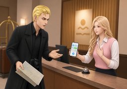 我只会说〜语のイラスト