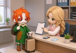 我可以把行李寄存在〜吗？のイラスト