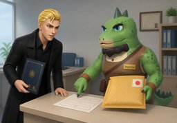 可以把毕业证书邮寄到〜吗？のイラスト