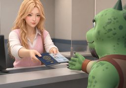 办理这些需要出示身份证明吗？のイラスト