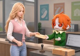 我会在〜前汇报进展のイラスト