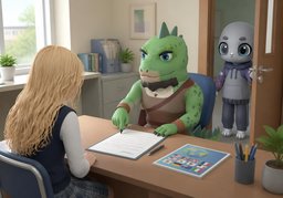 〜需要家长同意吗？のイラスト