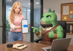 我可以占用您〜的时间吗？のイラスト