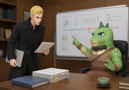 您对我目前的进展有什么看法？のイラスト