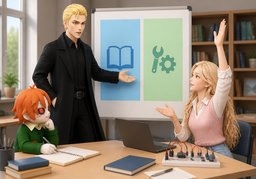 报告分为〜部分のイラスト