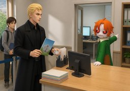我回去确认のイラスト