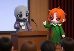 很高兴在这里做报告のイラスト