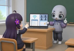 考试是〜吗？のイラスト