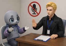 口试可以录音吗？のイラスト