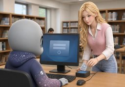 有〜可用吗？のイラスト