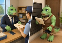 收到后请电话通知我のイラスト