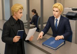 要原件还是复印件？のイラスト