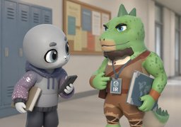 我是〜系的学生のイラスト