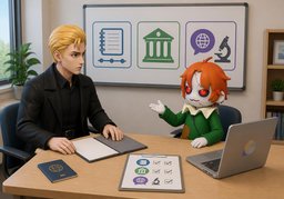 面试会问什么？のイラスト