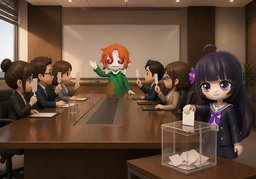 我们投票决定のイラスト