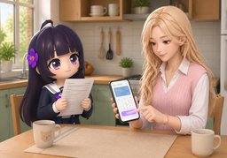 请〜我的账户のイラスト