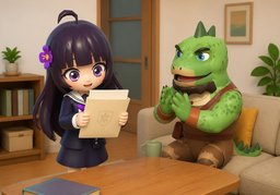 我收到〜のイラスト