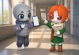 我的作业是〜のイラスト