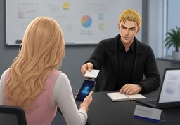我想〜联系方式のイラスト