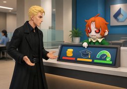 账户会收取月费吗？のイラスト