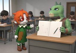 是客观题还是主观题？のイラスト