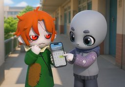 会公布〜吗？のイラスト