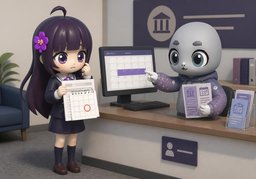 还款有宽限期吗？のイラスト