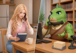 我想续借〜のイラスト